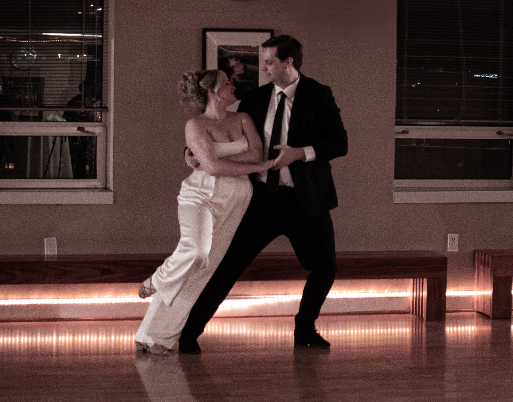 Isaac and Alyssa during their wedding dance