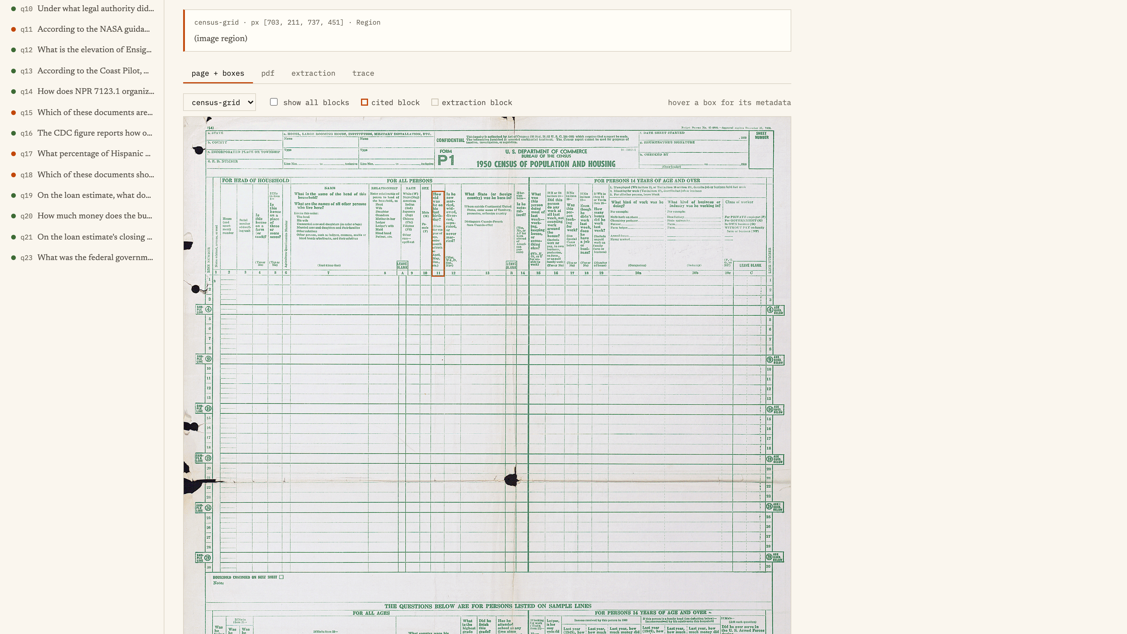 The page-image run cites the age field in column 11